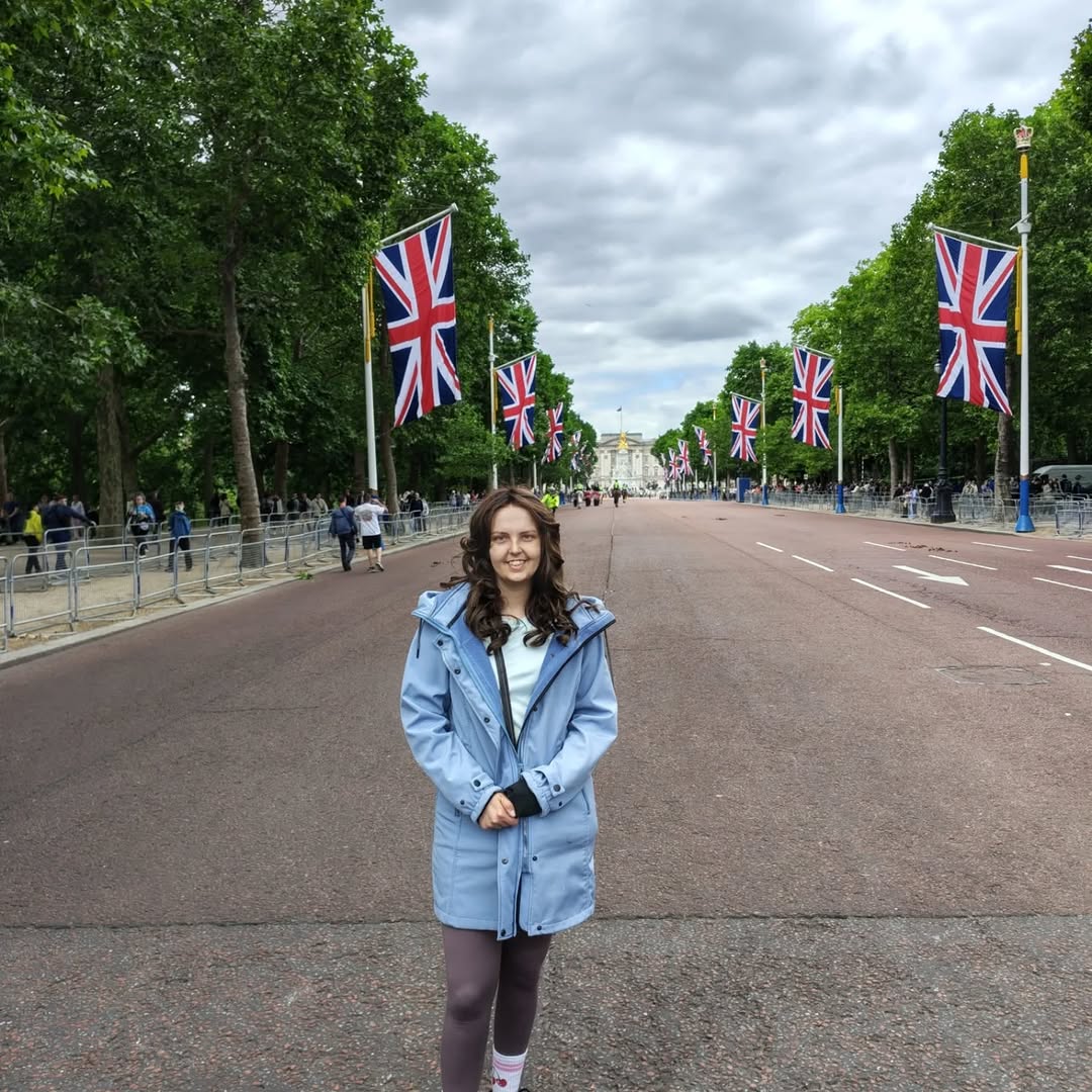 Yvanka op The Mall in Londen